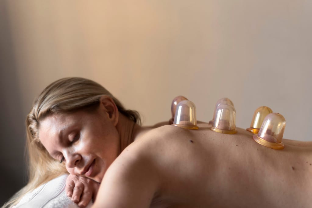 Cupping Massage Therapy for Release Adhesion Release and Detox