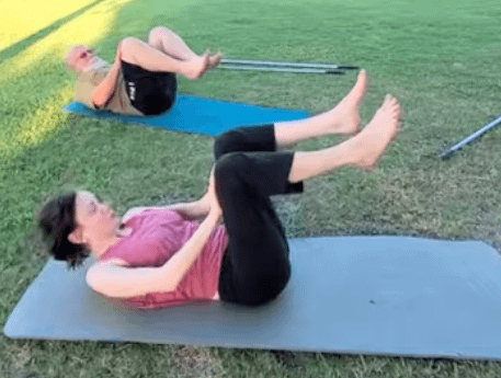 Abs workout for stiff back and Tensor Fasciae Latae pain
